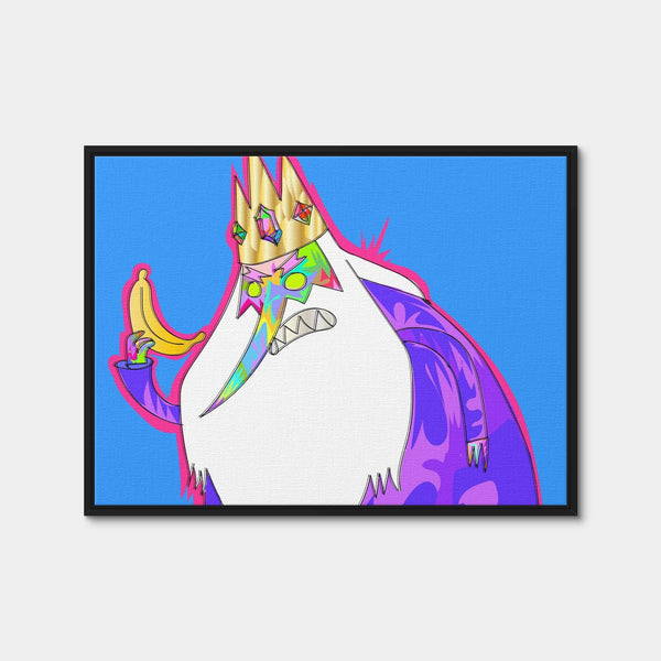 King Banana Wall Art — Framed Canvas Format preview