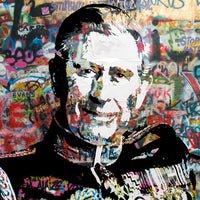 King Charles Graffiti Wall Art