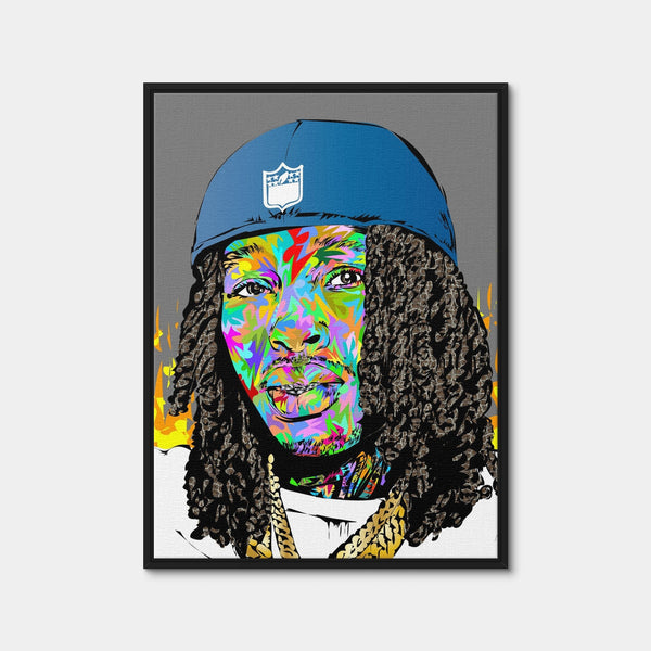 King Von Color Wall Art — Framed Canvas Format preview