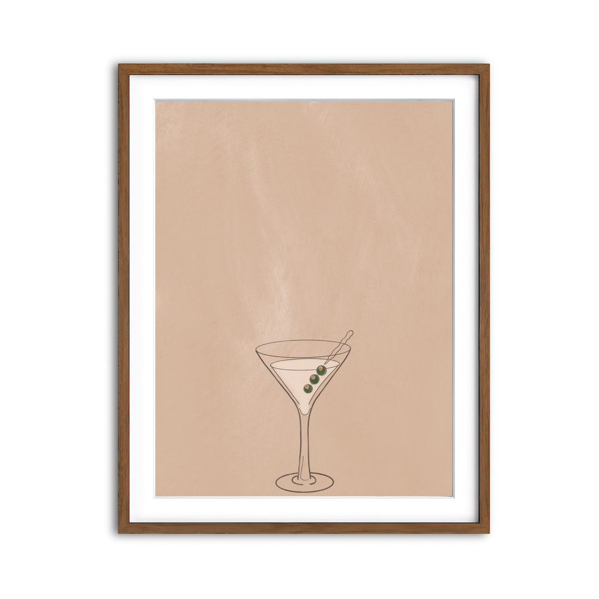 Framed Print 3x4 Walnut