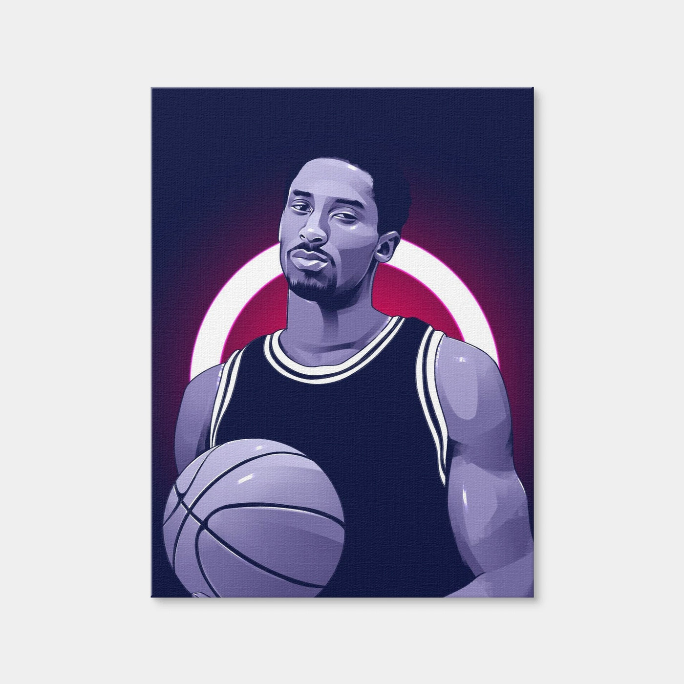 AUTO-MOCKUP WHITE | Kobe Bryant Blue | 1 Piece | Gallery Wrap Canvas | group=3x4