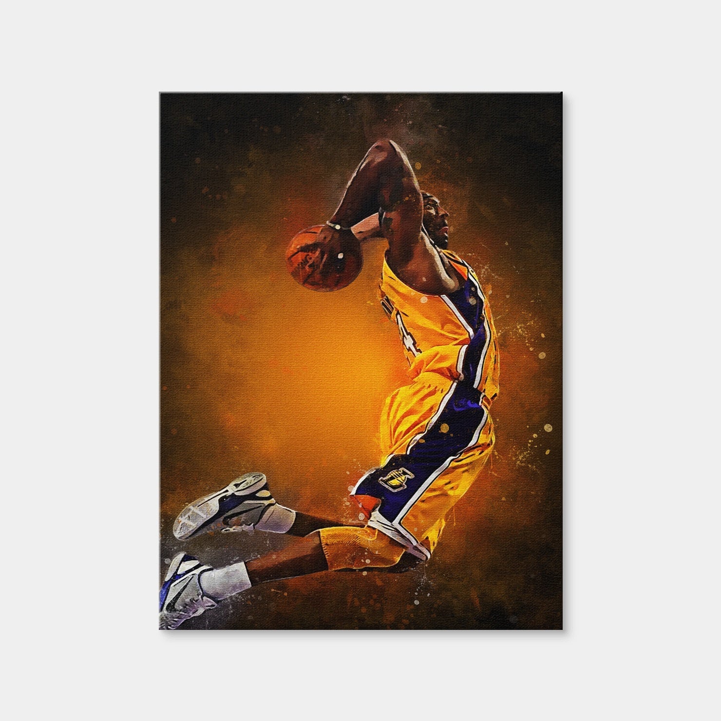 AUTO-MOCKUP WHITE | Kobe Bryant Painting | 1 Piece | Gallery Wrap Canvas | group=3x4