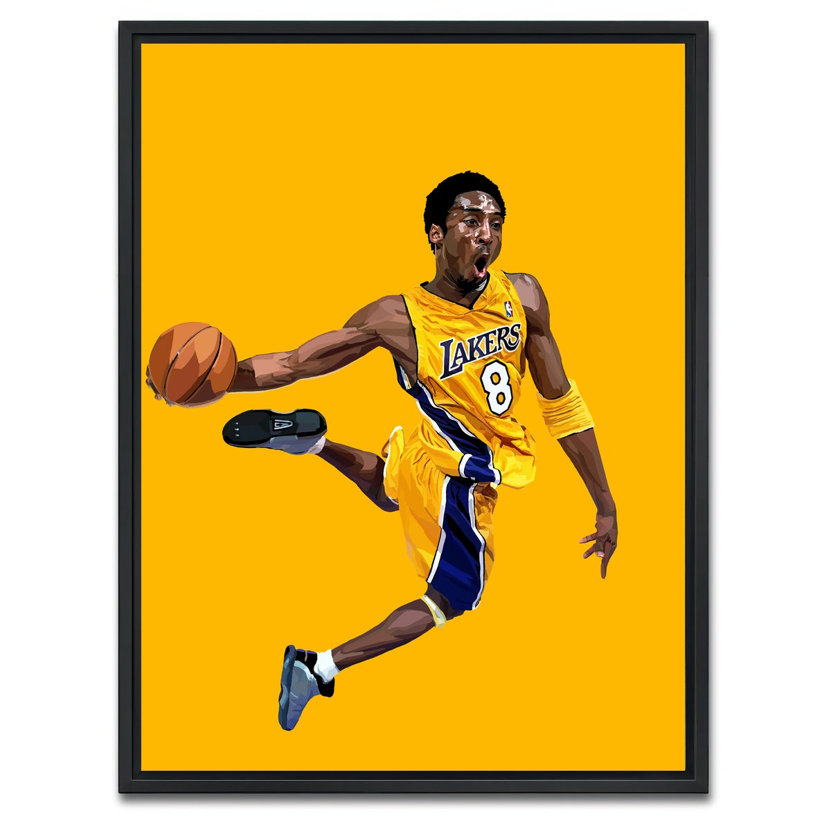 AUTO-MOCKUP WHITE | Kobe Dunk | 1 Piece | Black Framed Canvas | group=3x4