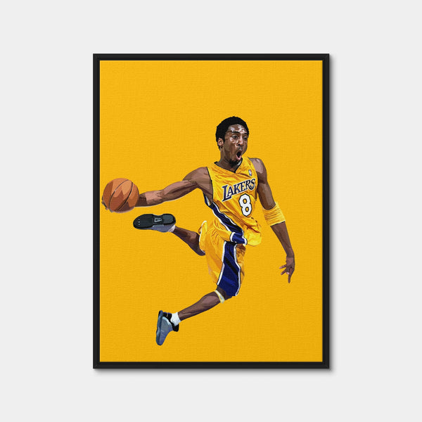 Kobe Dunk Wall Art — Framed Canvas Format preview