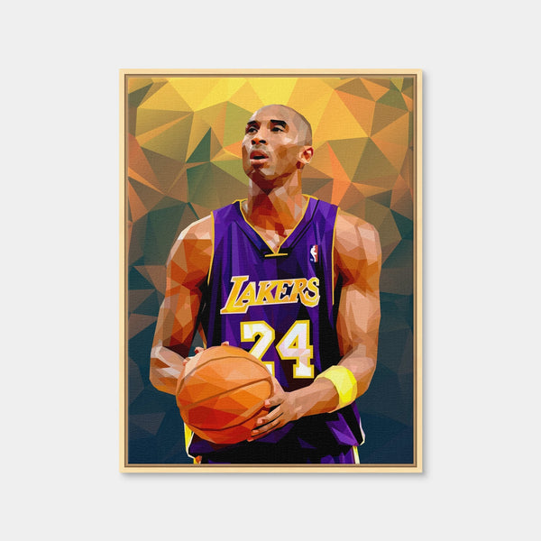 Kobe Orange Wall Art — Framed Canvas Format preview