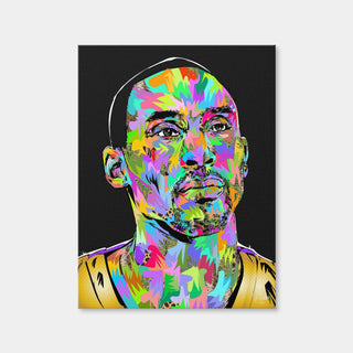 AUTO-MOCKUP WHITE | Kobe Portrait Black | 1 Piece | Gallery Wrap Canvas | group=3x4