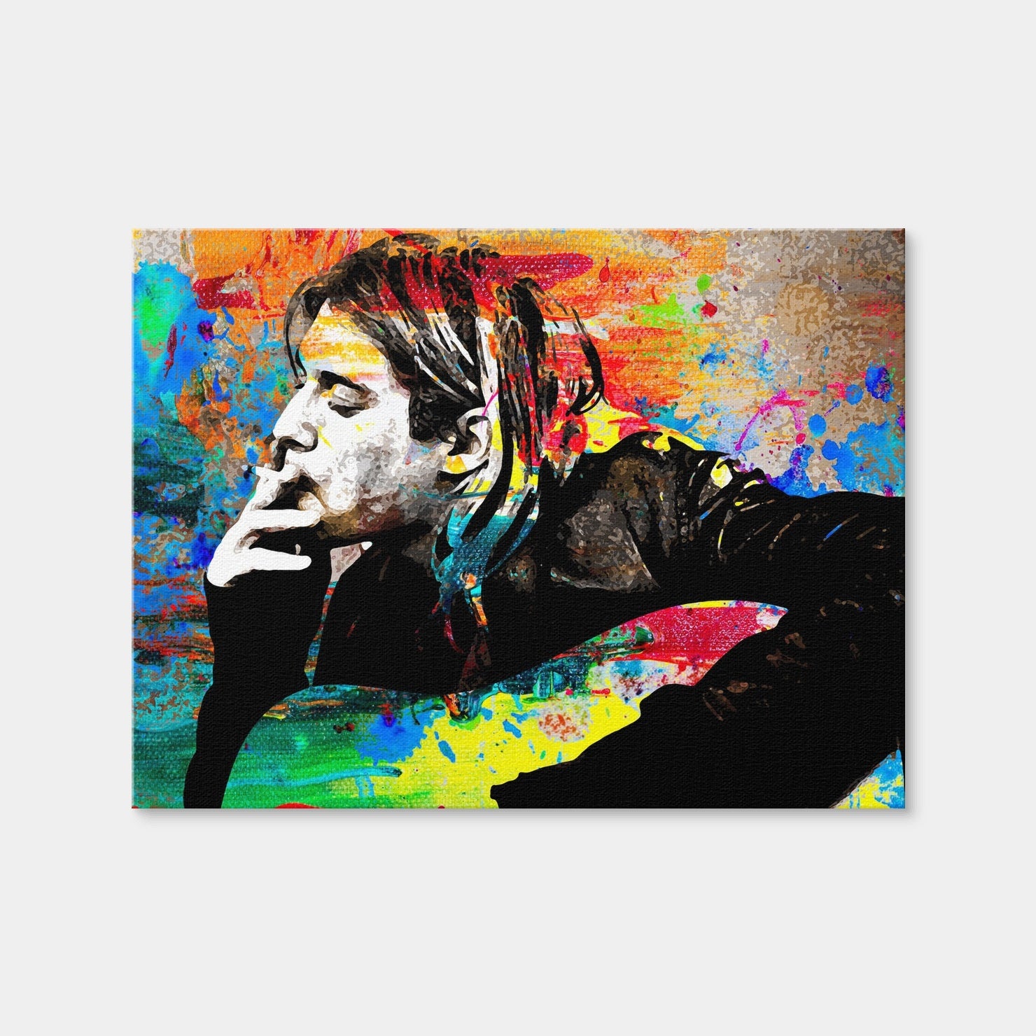 AUTO-MOCKUP WHITE | Kurt Cobain | 1 Piece | Gallery Wrap Canvas | group=4x3