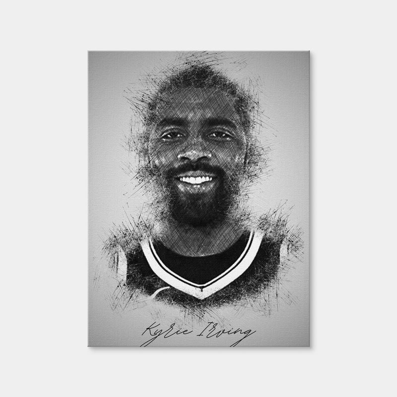 AUTO-MOCKUP WHITE | Kyrie Irving | 1 Piece | Gallery Wrap Canvas | group=3x4