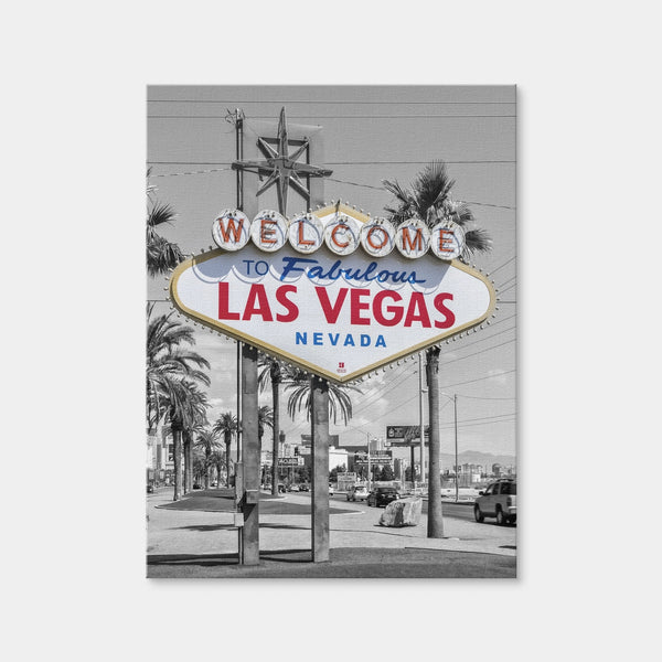 LAS VEGAS Sign - Colorkey Wall Art — Canvas Wrap Format preview