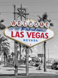 LAS VEGAS Sign - colorkey Wall Art