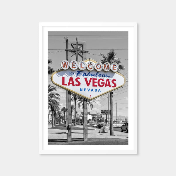 LAS VEGAS Sign - Colorkey Wall Art — Framed Print Format preview