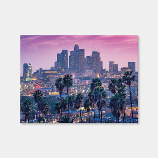 AUTO-MOCKUP WHITE | LA Palm Tree Sunset | 1 Piece | Gallery Wrap Canvas | group=4x3
