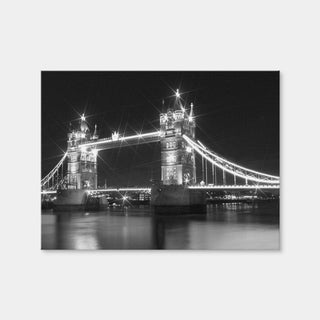 AUTO-MOCKUP WHITE | London Tower Bridge at Night | 1 Piece | Gallery Wrap Canvas | group=4x3