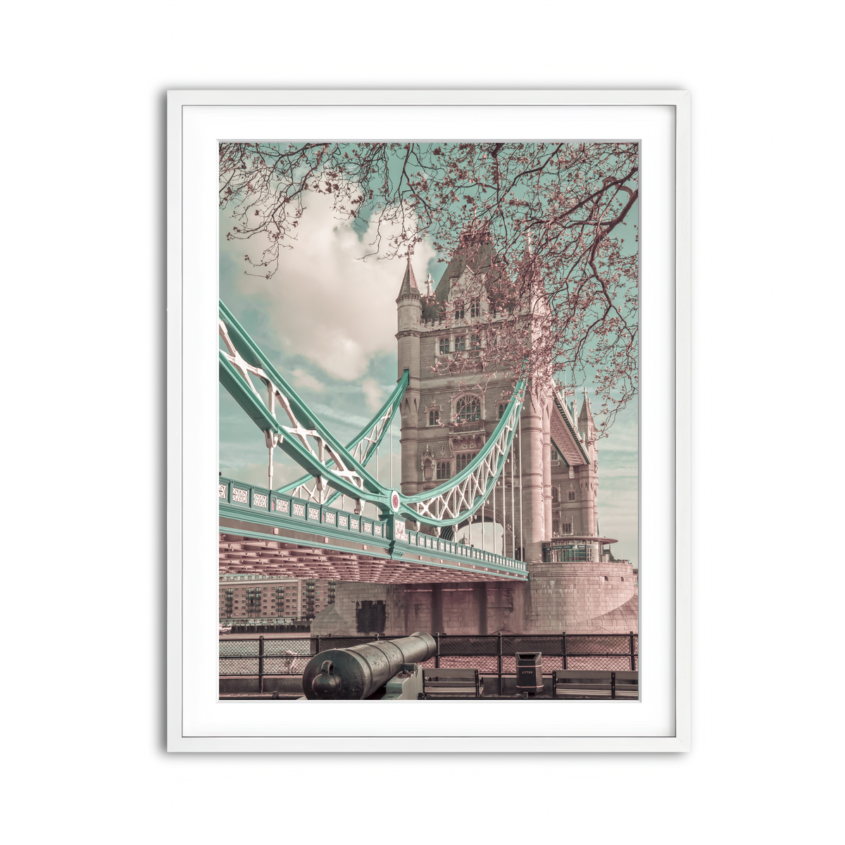 Framed Print 3x4 White