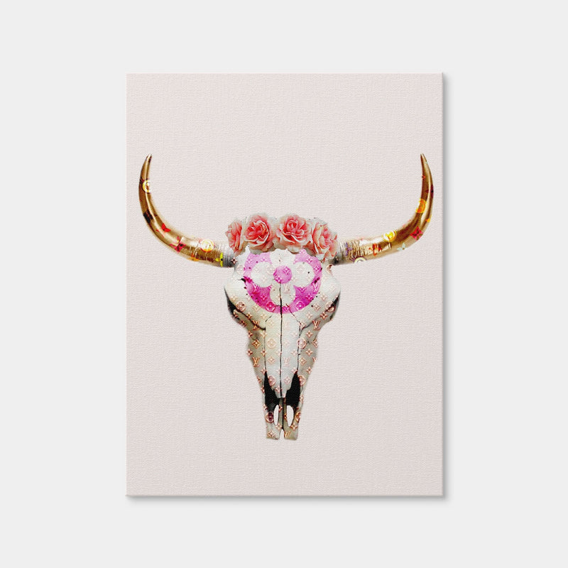 AUTO-MOCKUP WHITE | LV Bull Skull | 1 Piece | Gallery Wrap Canvas | group=3x4
