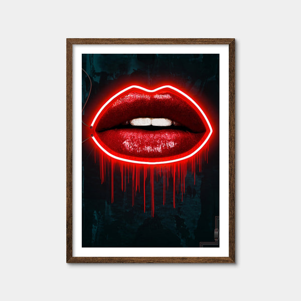 Lv Lips Wall Art — Framed Print Format preview