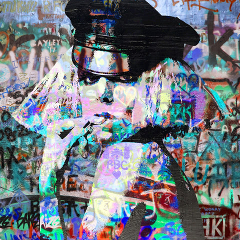 Lady Gaga Heavy Graffiti Wall Art