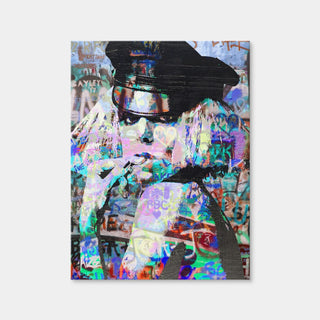 AUTO-MOCKUP WHITE | Lady Gaga Heavy Graffiti | 1 Piece | Gallery Wrap Canvas | group=3x4