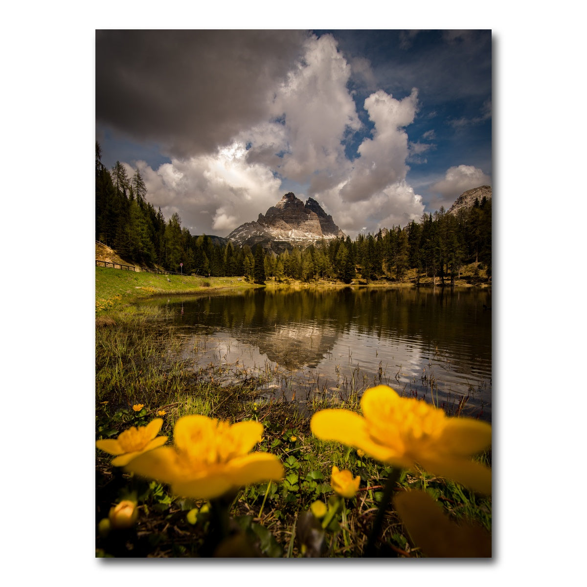 AUTO-MOCKUP WHITE | Lake Antorno | 1 Piece | Gallery Wrap Canvas | group=3x4