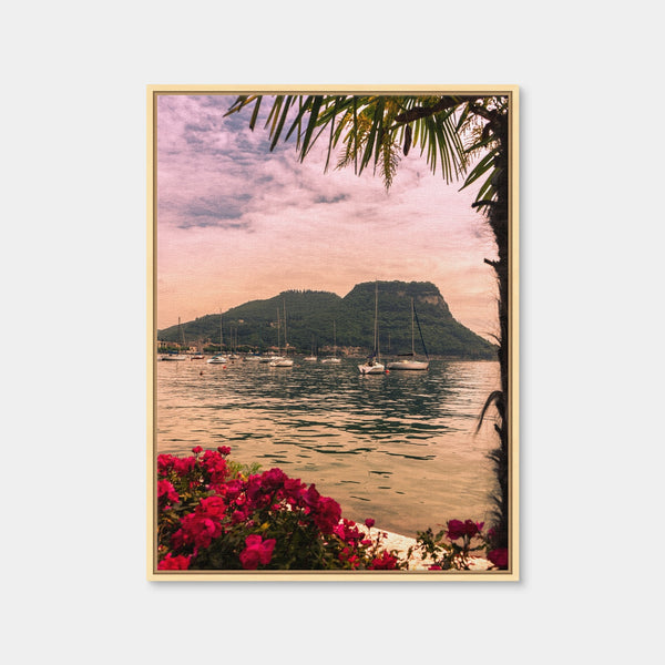 Lake Garda Boats Wall Art — Framed Canvas Format preview