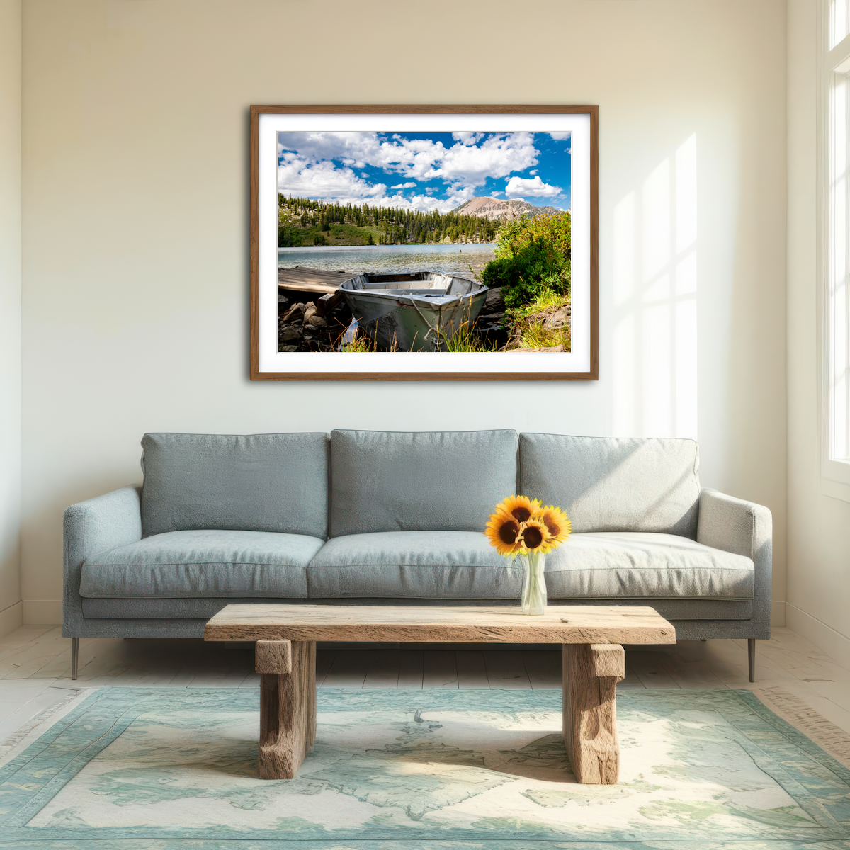 AUTO-MOCKUP ROOM | Lake George Boat Wall Art