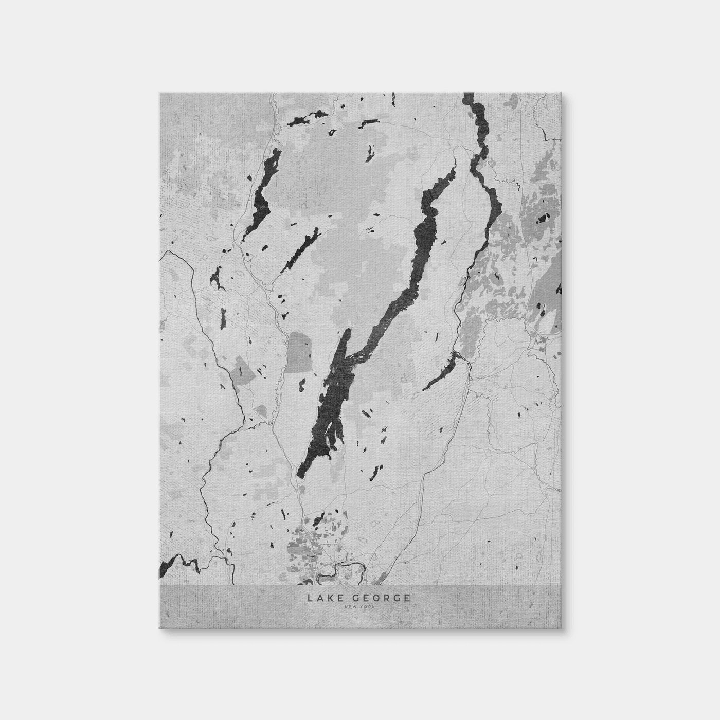 AUTO-MOCKUP WHITE | Lake George Map 2 | 1 Piece | Gallery Wrap Canvas | group=3x4