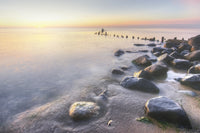 Lake Michigan Shore at Sunrise Wall Art