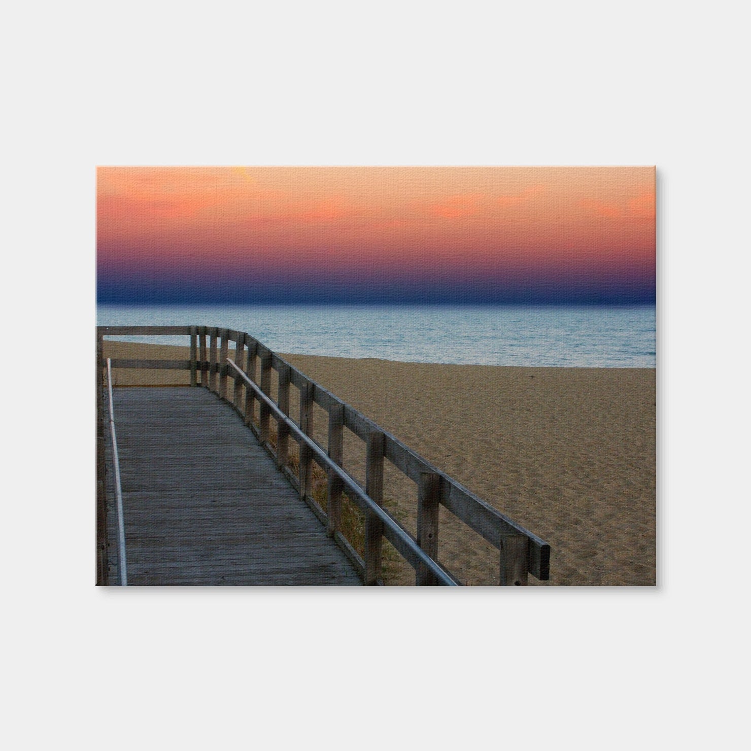 AUTO-MOCKUP WHITE | Lake Michigan Sunset | 1 Piece | Gallery Wrap Canvas | group=4x3