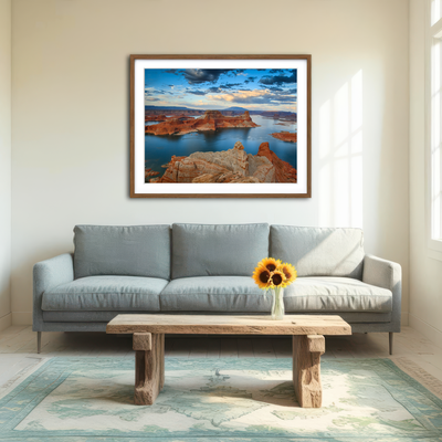 AUTO-MOCKUP ROOM | Lake Powell from Alstrom Point Wall Art