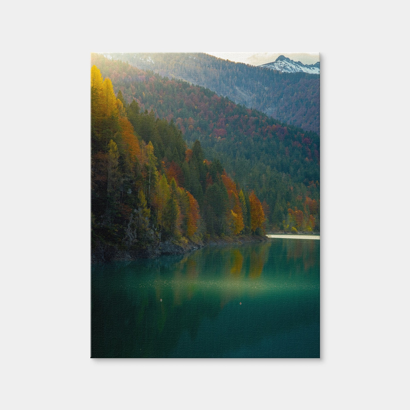 AUTO-MOCKUP WHITE | Lake Sauris Autumn | 1 Piece | Gallery Wrap Canvas | group=3x4