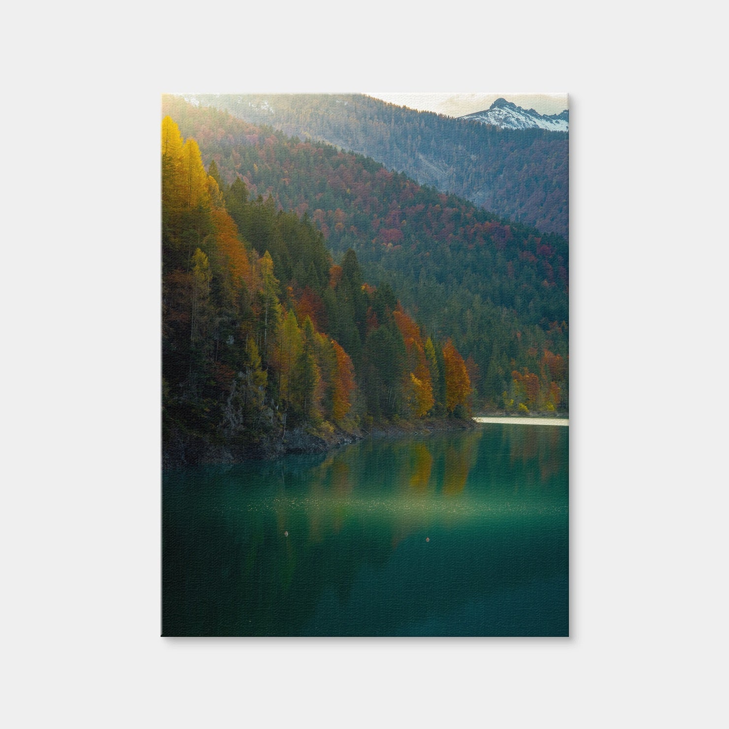 AUTO-MOCKUP WHITE | Lake Sauris Autumn | 1 Piece | Gallery Wrap Canvas | group=3x4