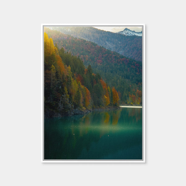 Lake Sauris Autumn Wall Art — Framed Canvas Format preview