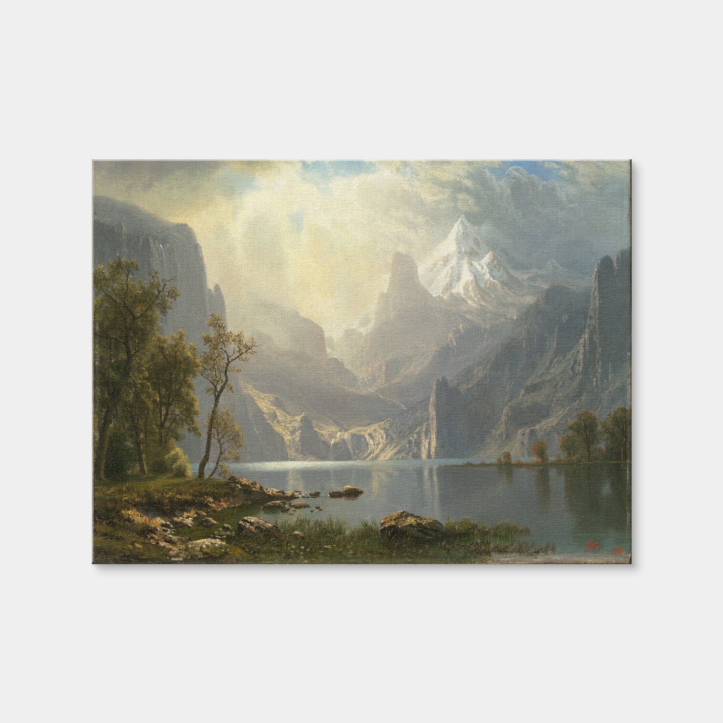 AUTO-MOCKUP WHITE | Lake Tahoe Painting | 1 Piece | Gallery Wrap | group=4x3