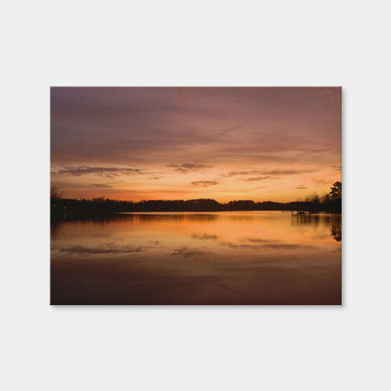 AUTO-MOCKUP WHITE | Lake Weiss Sunrise | 1 Piece | Gallery Wrap Canvas | group=4x3