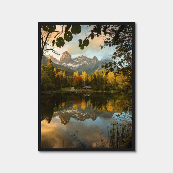 Lake Welsperg Wall Art — Framed Canvas Format preview