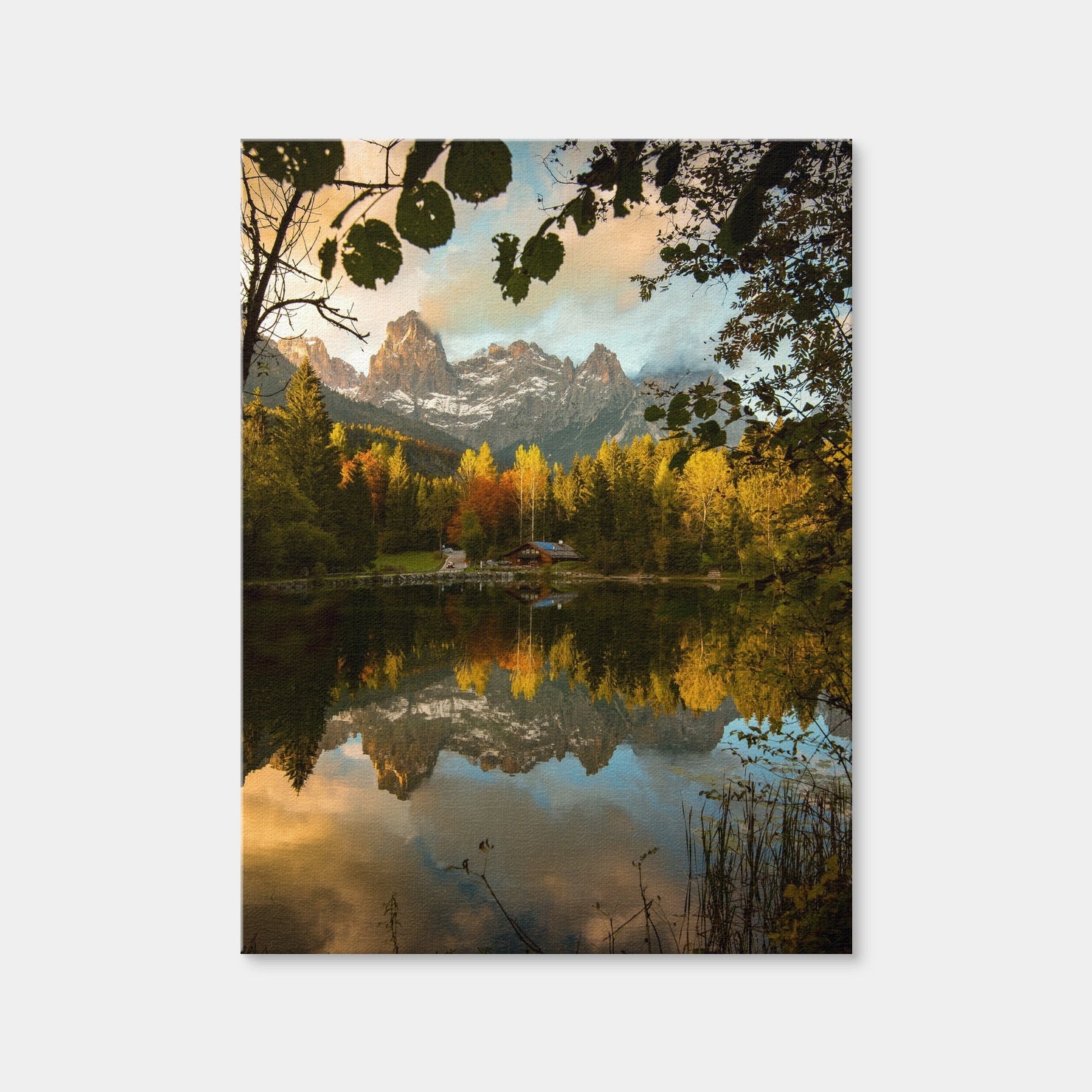 AUTO-MOCKUP WHITE | Lake Welsperg | 1 Piece | Gallery Wrap Canvas | group=3x4