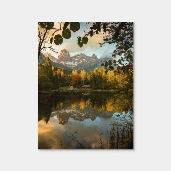 Lake Welsperg Wall Art — Canvas Wrap Format preview