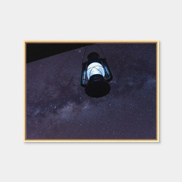 Lamp and Sky Wall Art — Framed Canvas Format preview