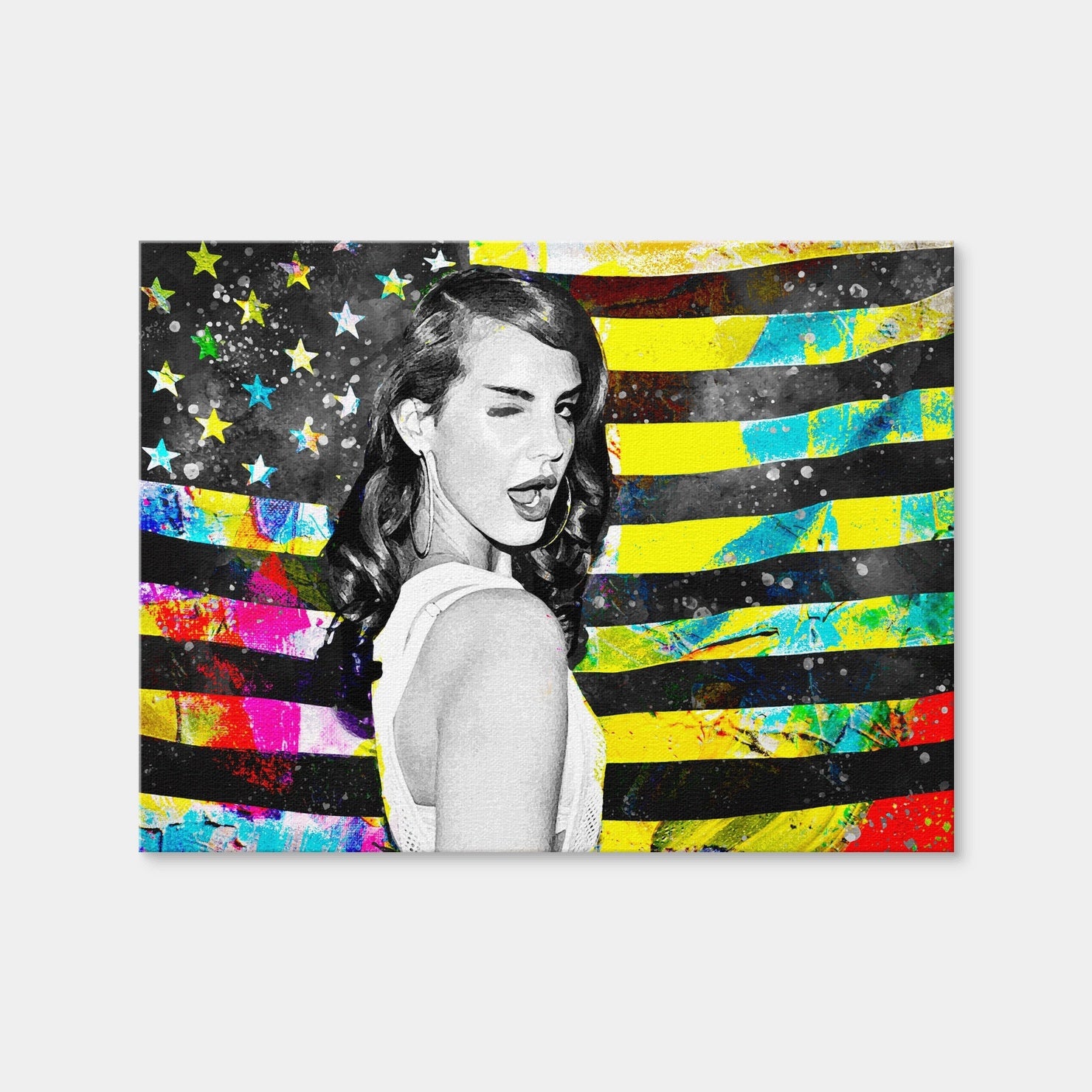 AUTO-MOCKUP WHITE | Lana Del Rey | 1 Piece | Gallery Wrap Canvas | group=4x3