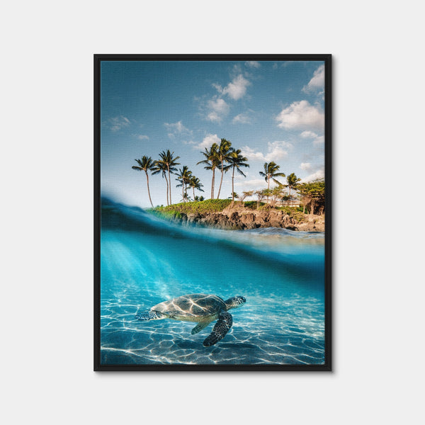 Land & Sea Wall Art — Framed Canvas Format preview