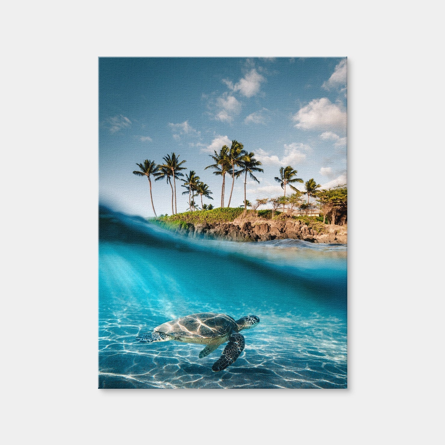 AUTO-MOCKUP WHITE | Land & Sea | 1 Piece | Gallery Wrap Canvas | group=3x4