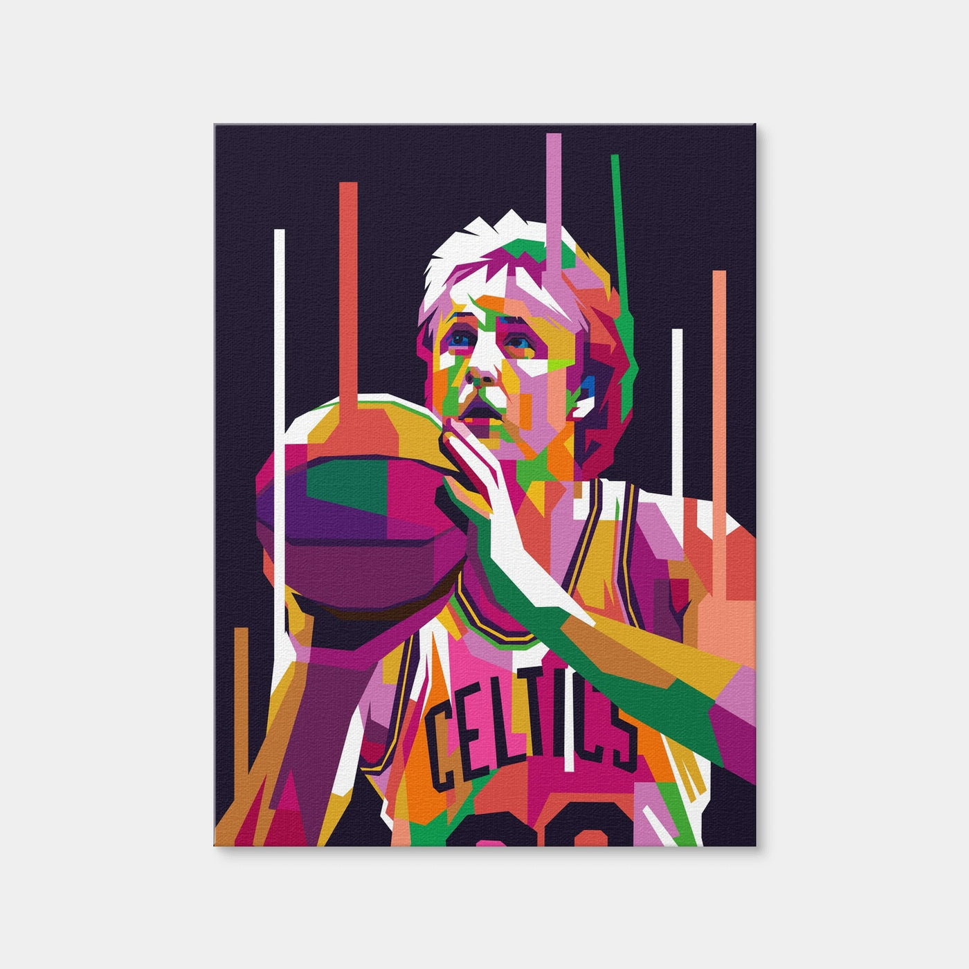 AUTO-MOCKUP WHITE | Larry Bird | 1 Piece | Gallery Wrap Canvas | group=3x4