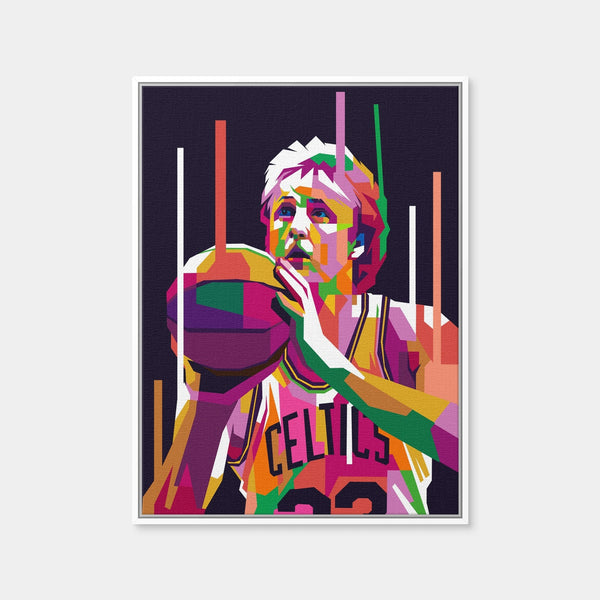 Larry Bird Wall Art — Framed Canvas Format preview