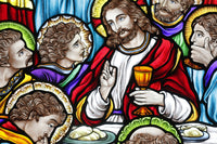 Last Supper Stained Glass Wall Art