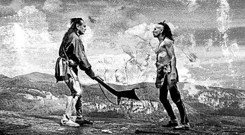 Last of the Mohicans Grayscale Wall Art