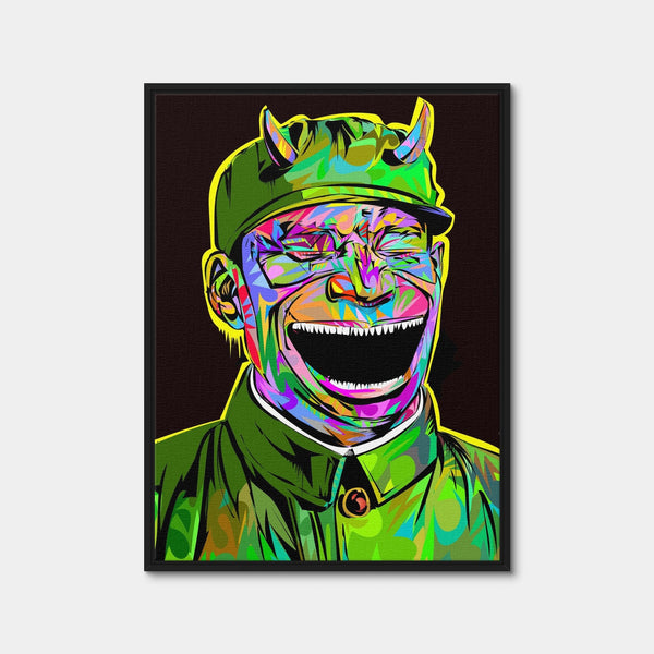 Laughing 2 Devil Wall Art — Framed Canvas Format preview