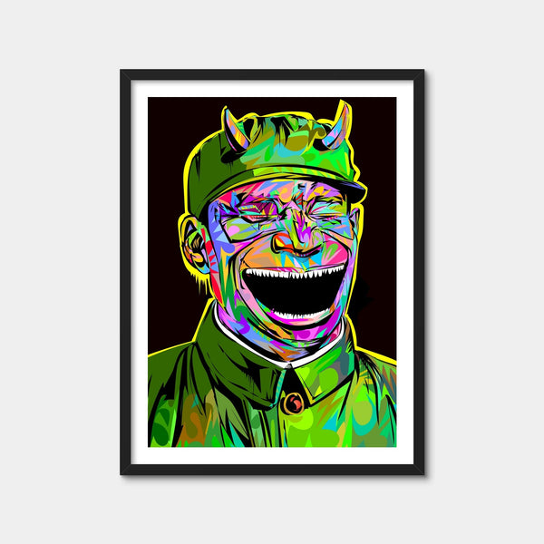 Laughing 2 Devil Wall Art — Framed Print Format preview