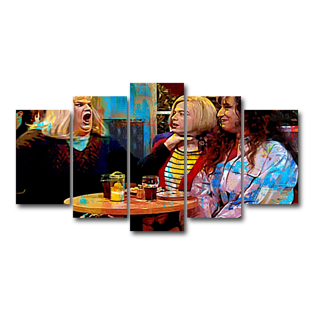 AUTO-MOCKUP WHITE | Lay off me I'm Starving | 5 Piece | Gallery Wrap Canvas | group=5_normal