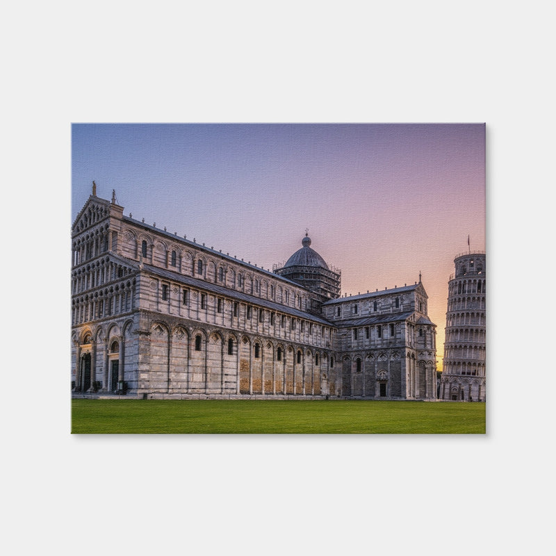 AUTO-MOCKUP WHITE | Leaning Tower of Pisa | 1 Piece | Gallery Wrap Canvas | group=4x3