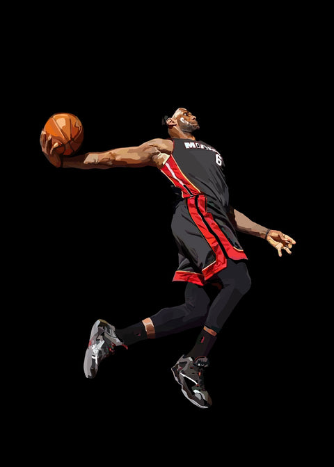 Lebron Dunk Wall Art
